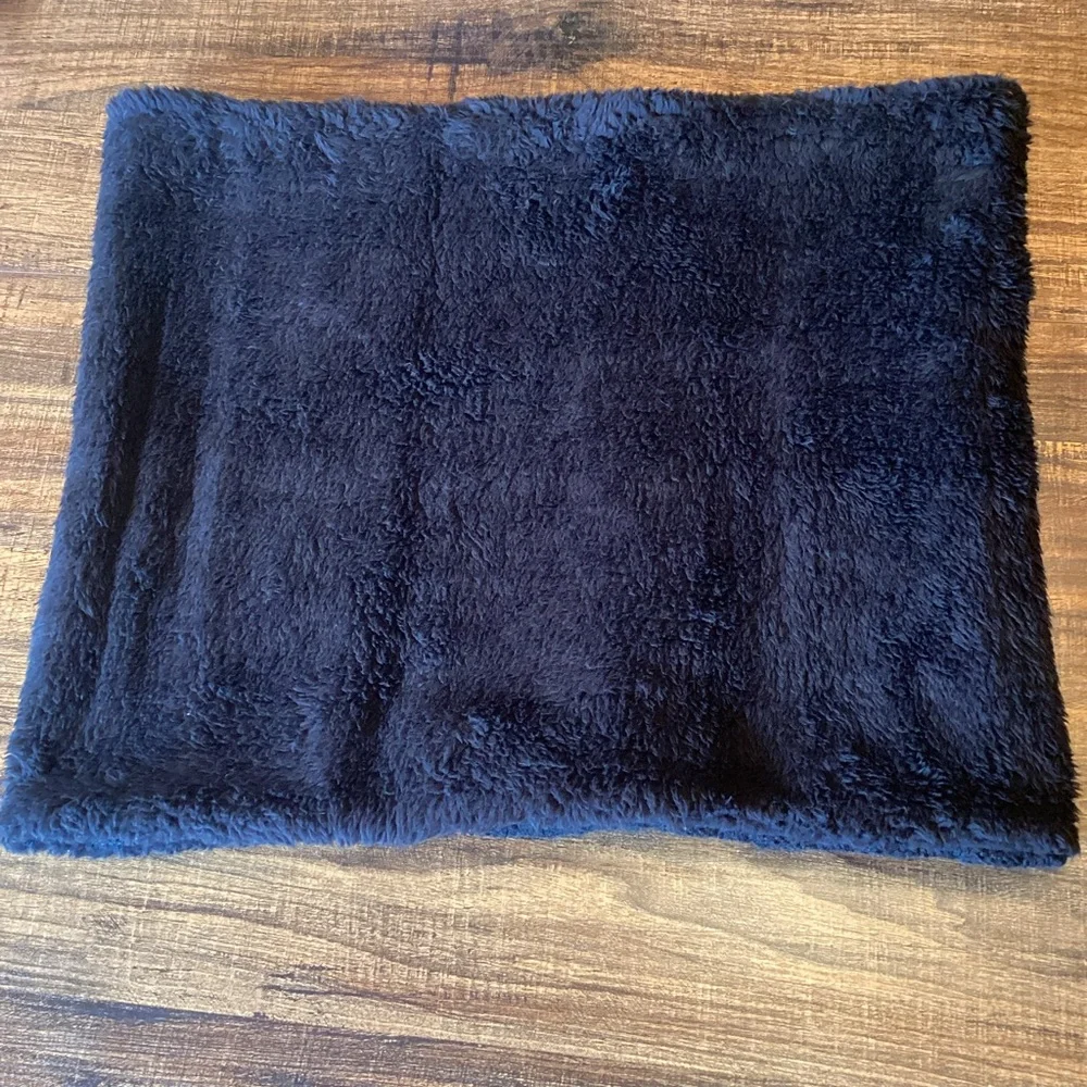 NWOT Black Cable Knit Faux‎ Fur Lined Neck Warmer One Size